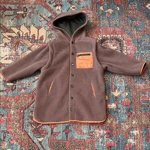 The Sunday Collective Cozy Brown Fleece Kids Jacket
